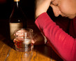 Photo: Upset Woman with Whiskey Upset Woman with Whiskey