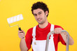 Decorator with a paint roller