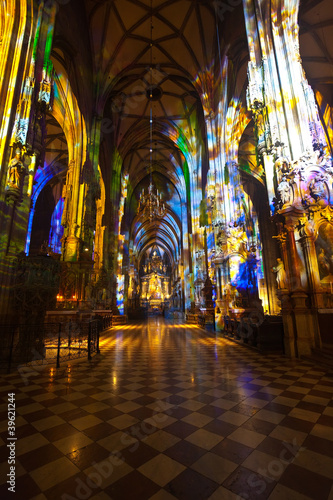 Photo: Interior of St. Stephen's Cathedral. Vienna Interior of St. Stephen's Cathedral. Vienna