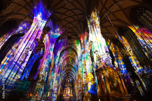 Photo: Interior of St. Stephen's Cathedral. Vienna Interior of St. Stephen's Cathedral. Vienna