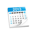 vecteur, calendrier/agenda 2013