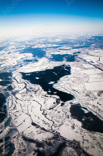 Photo: view of the snowy plain view of the snowy plain