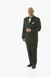 Full view portrait of man in tuxedo