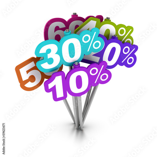 Illustration: rabais, réduction, promotions ou soldes rabais, réduction, promotions ou soldes