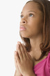 Young girl praying