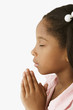Young girl praying