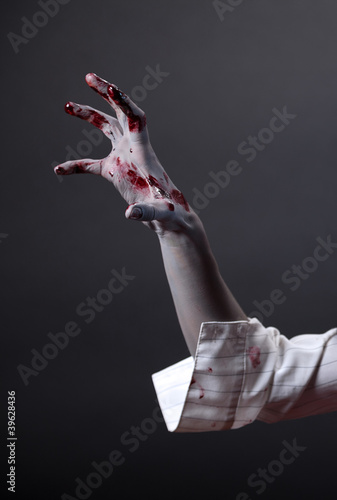 Photo: Creepy zombie hand, extreme body-art Creepy zombie hand, extreme body-art
