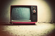 Old TV in room
