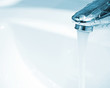 wash-sink, open tap