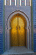 Foto: Gate of the Dar el Makhzen - The Royal Palace at Fes, Morocco Gate of the Dar el Makhzen - The Royal Palace at Fes, Morocco