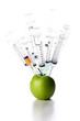 Genetic modification of fresh green apple