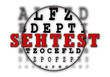 Buchstaben Sehtest
