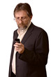 man with a cell phone in hand