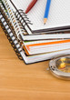 notebook and pen on wood notebook and pen on wood
