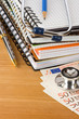 medical stethoscope with notebook medical stethoscope with notebook