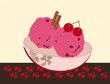 Illustration: Cherry Ice cream Cherry Ice cream