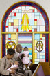 African American family in church
