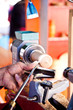 Photo: Turner at work Turner at work