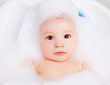 baby taking a bath