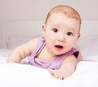 baby on the bed