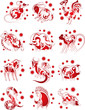 Vector: Chinese horoscope animals set for design Chinese horoscope animals set for design