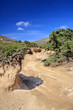 dirt road on a mountain slope. Greece. Rhodes..
