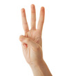 Hand Gesture Number Three