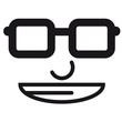 nerd face