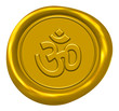 Illustration: Golden Om Wax Seal Golden Om Wax Seal