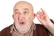 grandfather cleaning ears