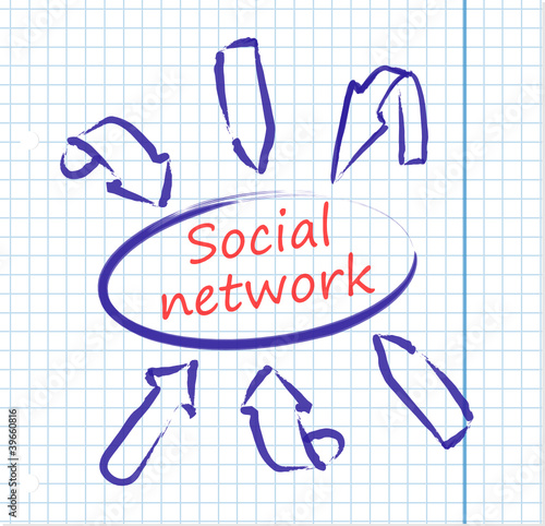 Vektor: Social Network Social Network