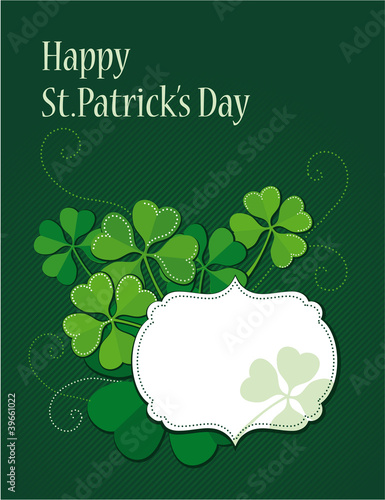 Vektor: St. Patrick's Day greeting card St. Patrick's Day greeting card