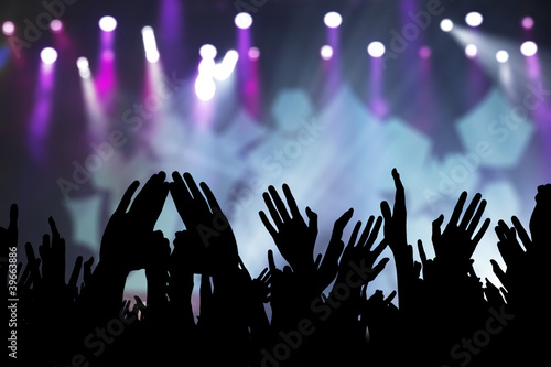 Photo: Crowd at a concert Crowd at a concert