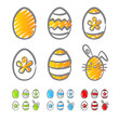 Easter eggs scribble Easter eggs scribble