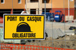 Panneau port du casque, chantier