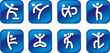Icons with sports symbols