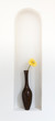 Yellow flower in vase