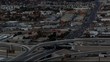 Freeways in Las Vegas aerial view from 54th floor
