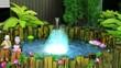 Fountain with Light in mini garden