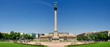 canvas print picture - Königsbau und Jubiläumssäule in Stuttgart