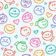 pattern of smiles