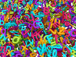 Buchstabensalat Bunt
