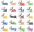 20 3D Top Level Domains mit Pfeil