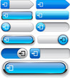 Exit high-detailed web button collection.
