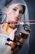Beautiful bride in studio shooting Beautiful bride in studio shooting