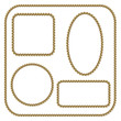 Set the framework of the rope on a white background