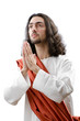 Jesus Christ personifacation isolated on the white Jesus Christ personifacation isolated on the white