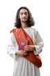 Jesus Christ personifacation isolated on the white Jesus Christ personifacation isolated on the white