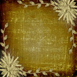 Grunge frame in scrapbooking style with bunch of rose Grunge frame in scrapbooking style with bunch of rose