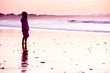 Photo: Little girl in the beach Little girl in the beach